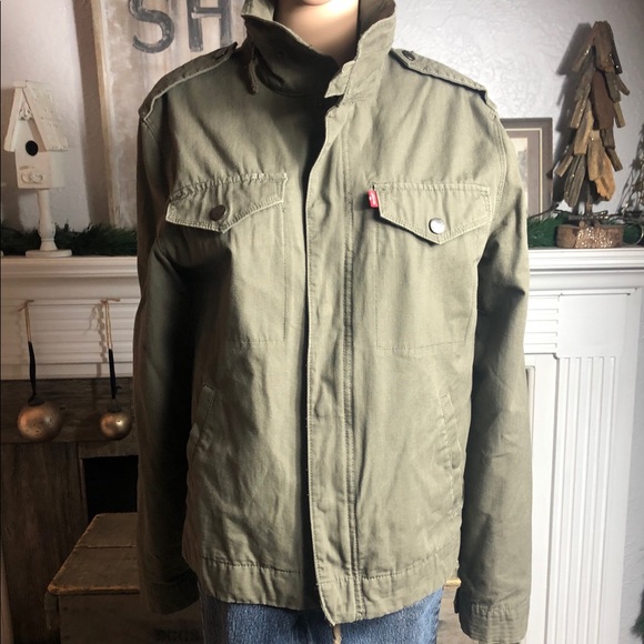 Men’s Levi’s Military Style Jacket - Picture 4 of 6